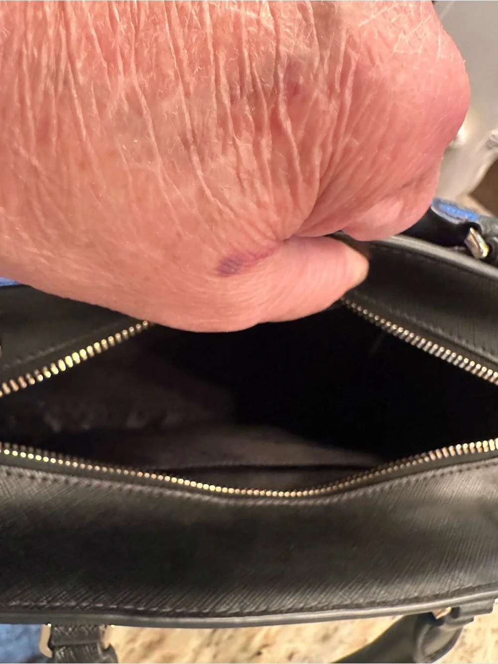 kate spade Black Gingham Top-Handle Satchel